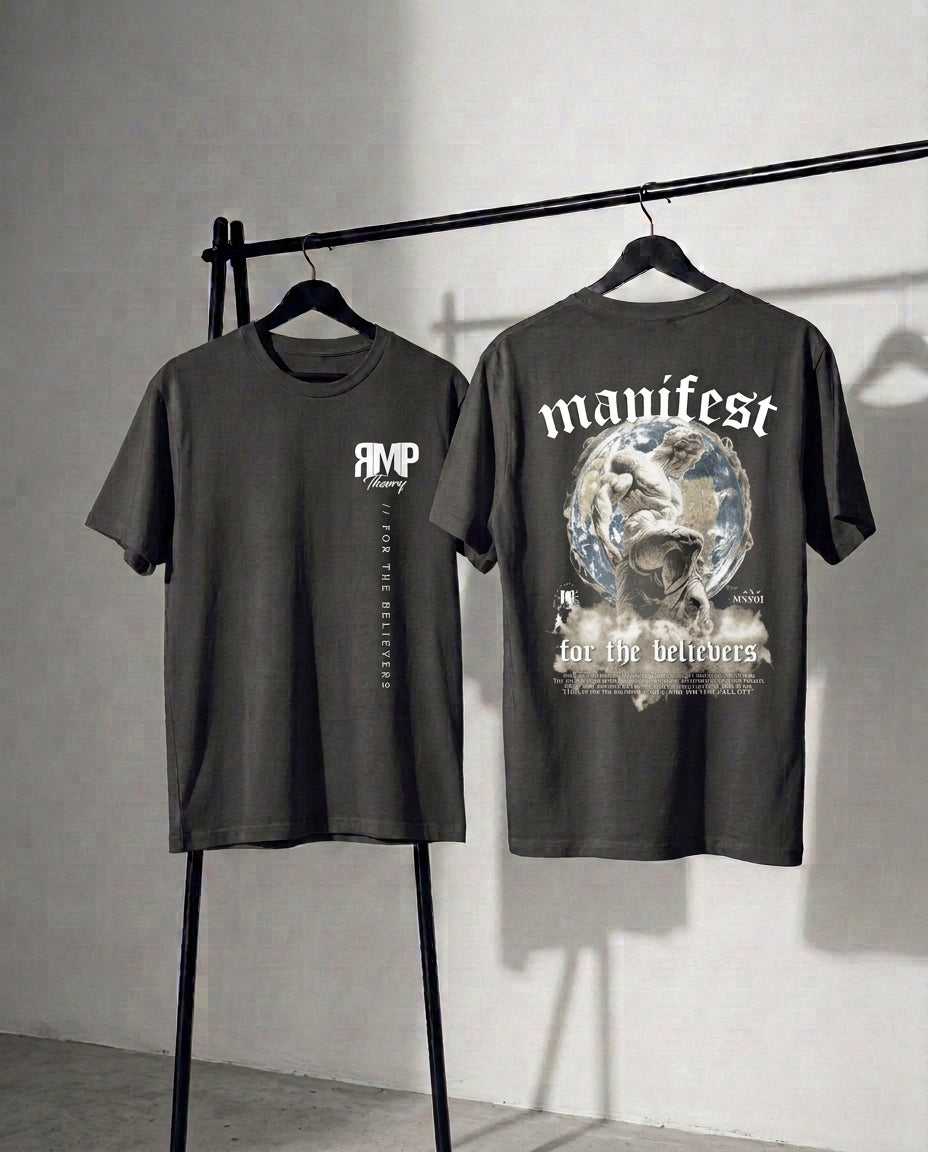 Manifest The World Tee (Grey)